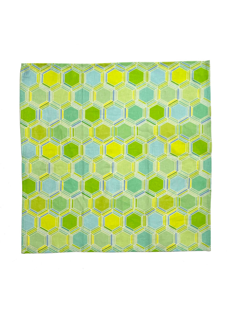 Linen Napkins Lime Honeycomb - Lesley Evers---
