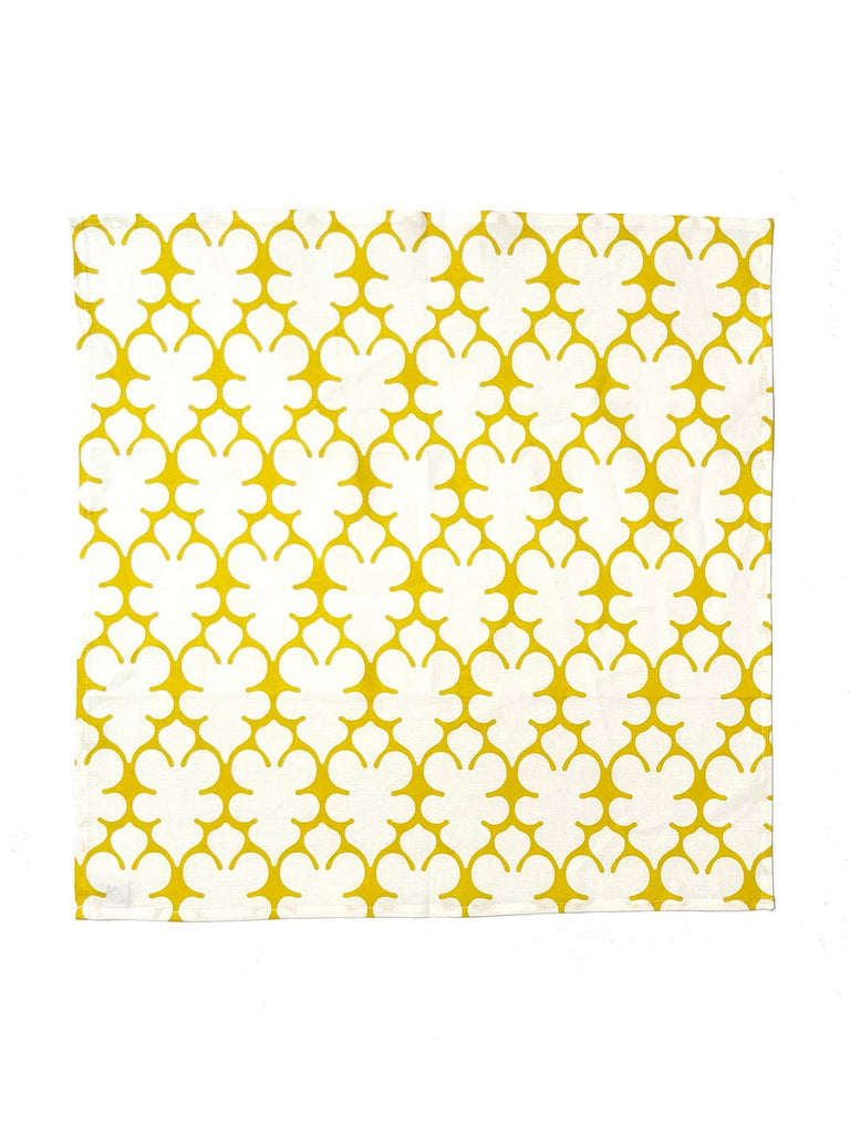 Linen Napkins Yellow Fleurette - Lesley Evers---