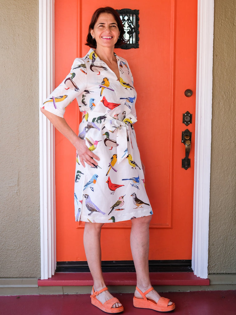 MADISON dress Birds - Lesley Evers-Best Seller-birds-Dress