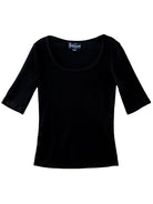 MALLORY tee Black Rib - Lesley Evers-Best Seller-Shop-Shop/All Products
