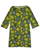 MINDY dress Dandelion Navy - Lesley Evers-dandelion-Green-Green Dress