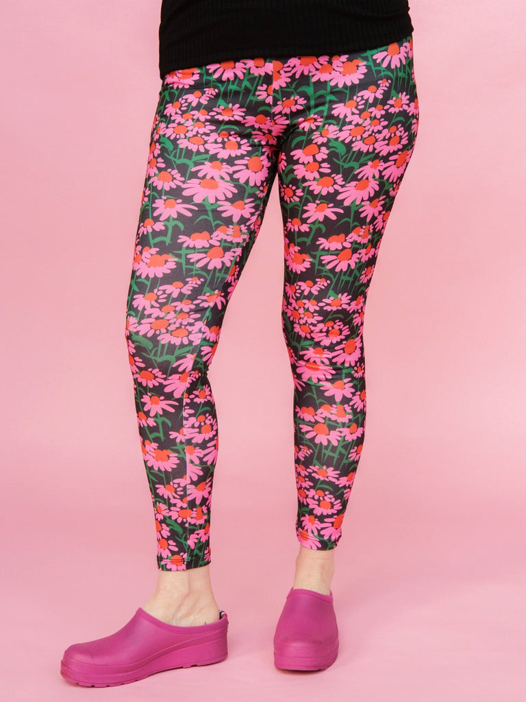 REESE legging Pink Echinacea - Lesley Evers-echinacea-echinacea pink-legging