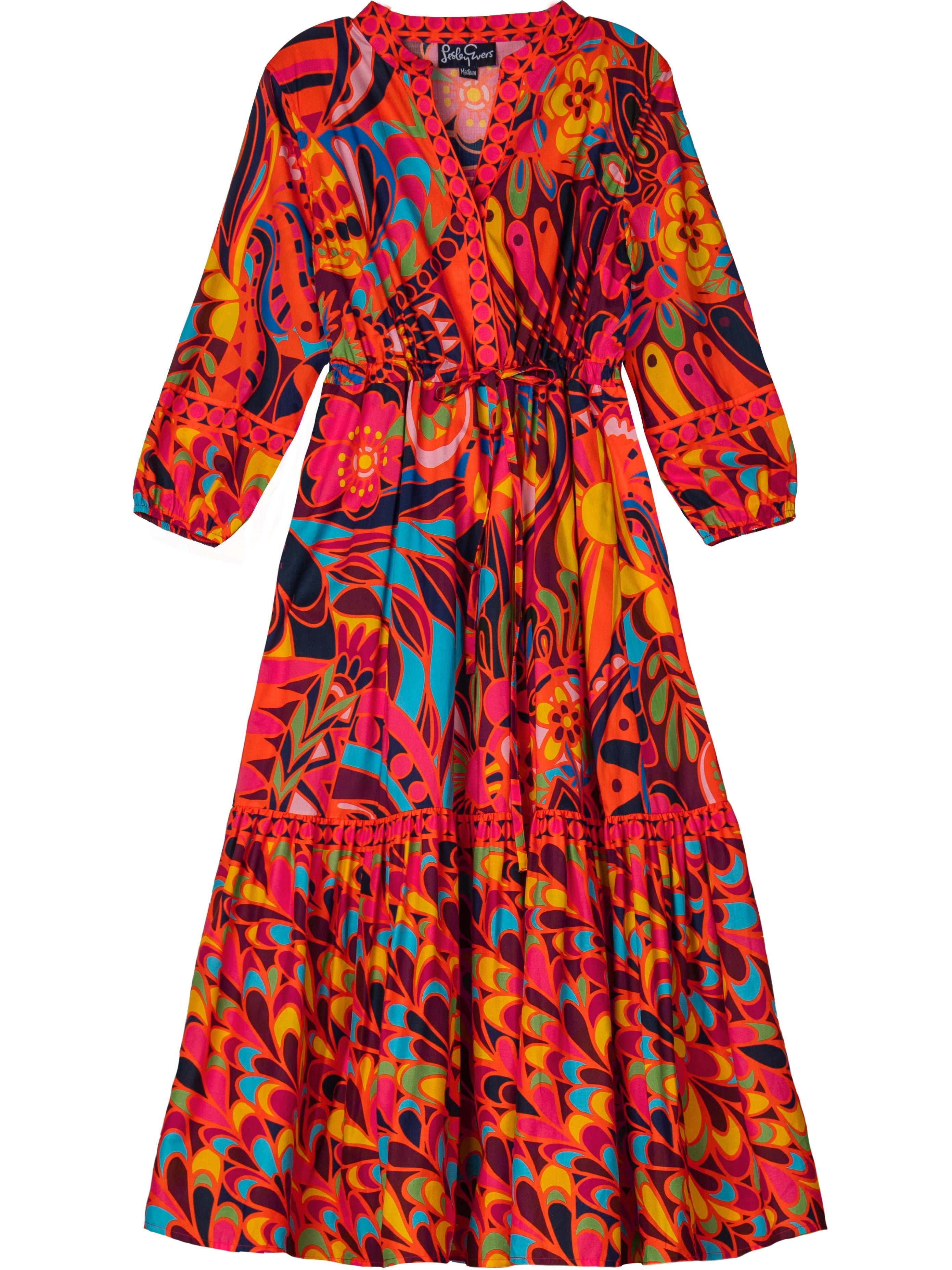 RENE dress Shakalaka Orange - Lesley Evers-Dress-Shop-Shop/All Products
