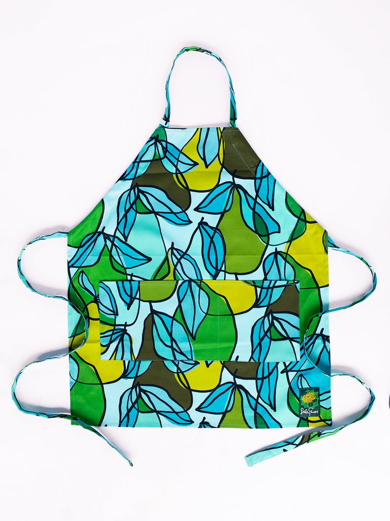 RENNIE apron Green Pears - Lesley Evers-apron-aprons-Giftable
