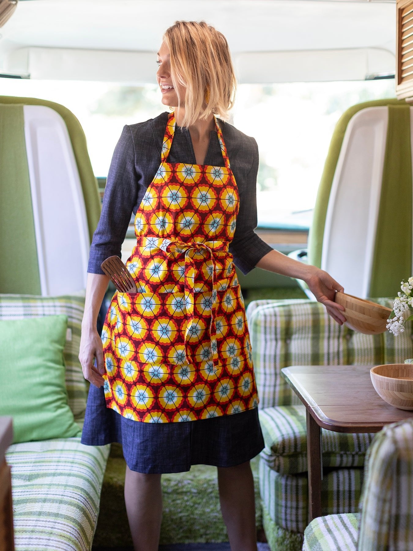 RENNIE apron Morning Glory - Lesley Evers-apron-aprons-Giftable