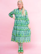 RUTHIE dress Corinth Green - Lesley Evers-Best Seller-corinth green-Dress