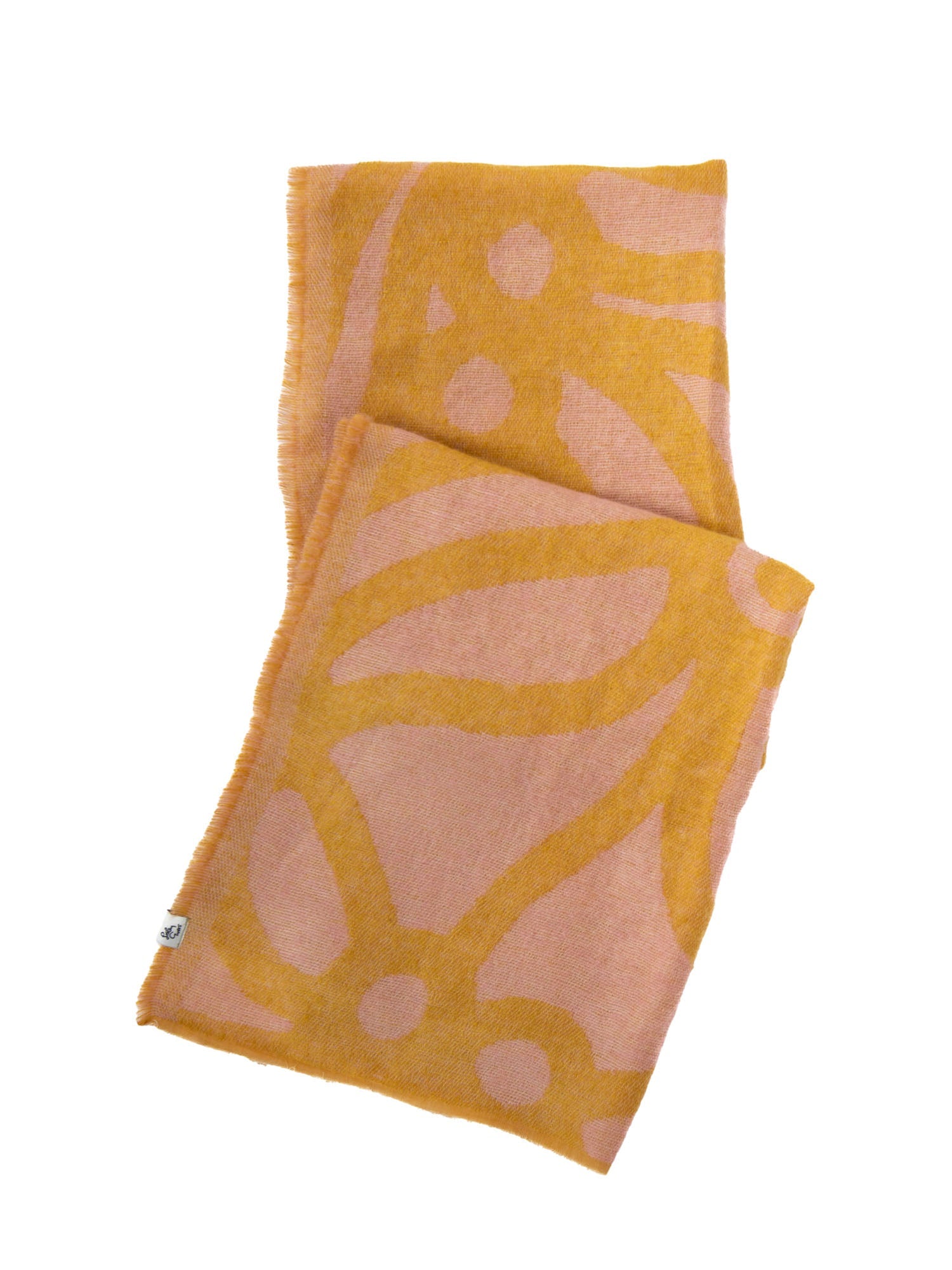 SHANNON scarf Chicka Boom Pink and Yellow - Lesley Evers-Accessories-chicka boom-chickaboom