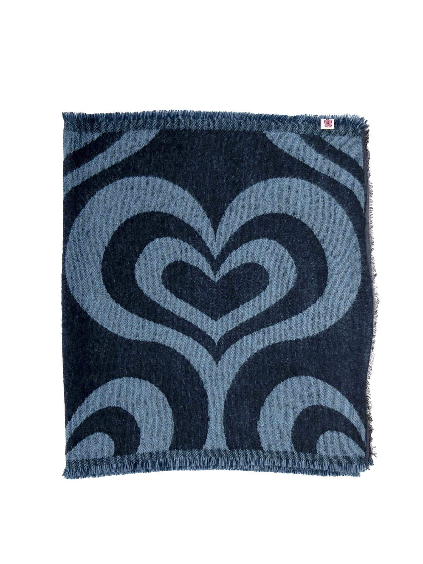 SHANNON scarf Mod Hearts Blue - Lesley Evers-Accessories-gifts under $75-scarf