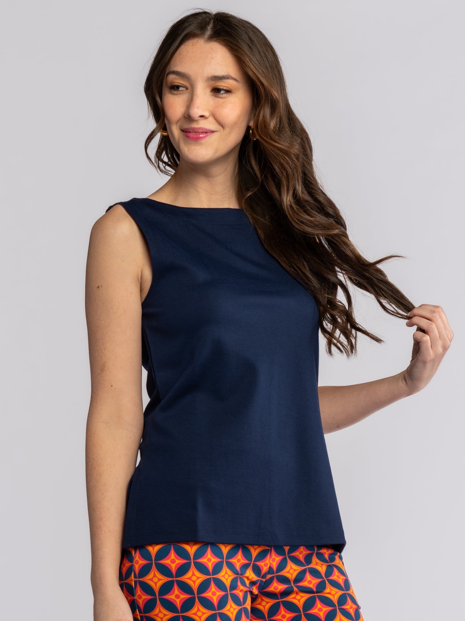 STELLA top Navy - Lesley Evers-Navy-Shop-Shop/All Products