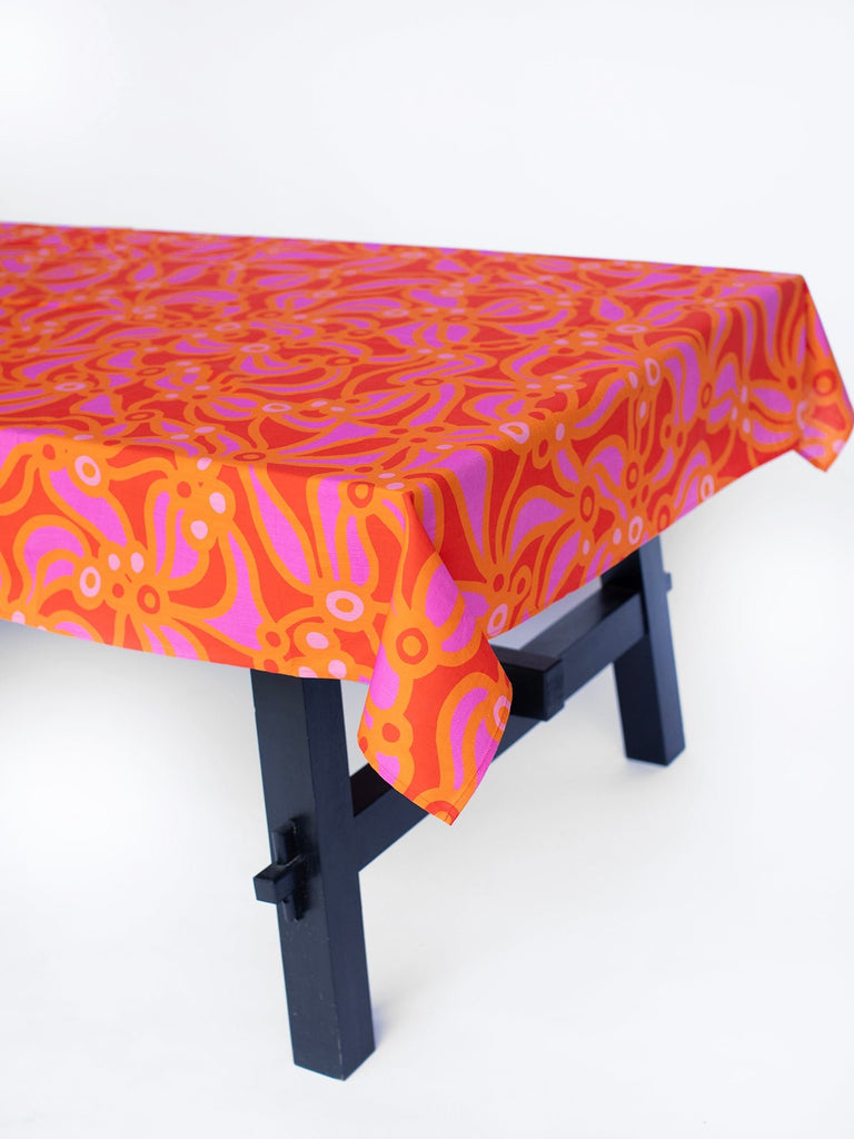 TABLECLOTH Chicka Boom Orange - Lesley Evers-chicka boom-chicka boom orange-Giftable