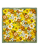 THEA scarf Flower Power Yellow - Lesley Evers-Accessories-cotton silk-scarf