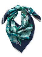 THEA scarf Tulips Blue - Lesley Evers-Accessories-cotton silk-scarf