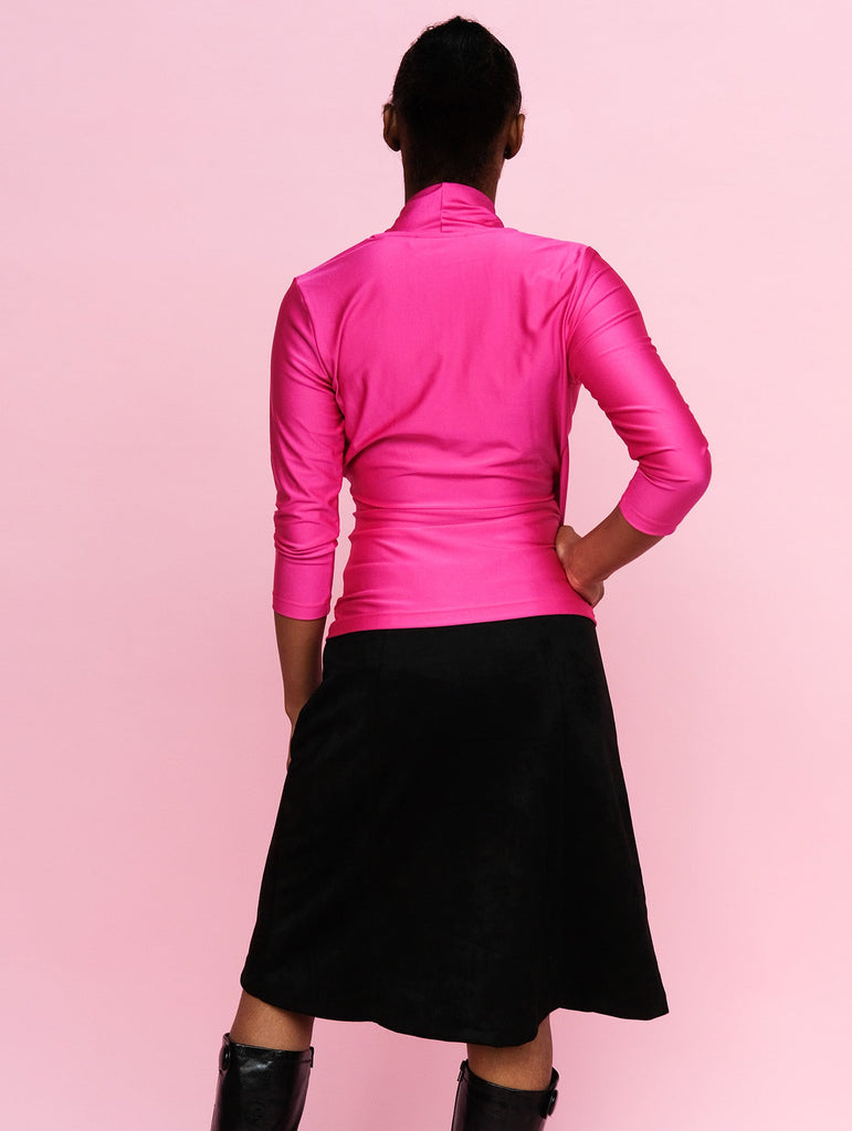 VALERIE silky top Neon Pink - Lesley Evers-Best Seller-hot pink-Pink