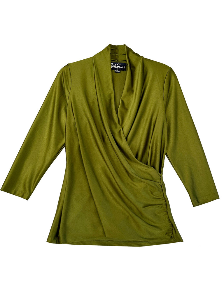 VALERIE silky top Olive - Lesley Evers-Best Seller-Shop-Shop/All Products
